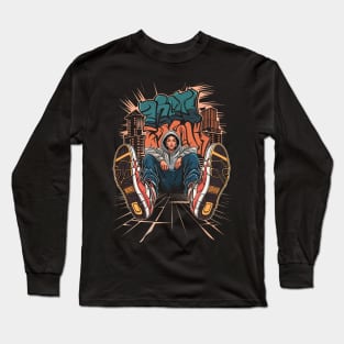 Urban Perspective Graffiti Long Sleeve T-Shirt